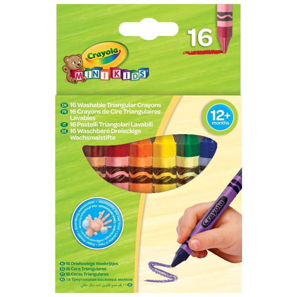 Mini Kids Crayola Набор треугольных восковых мелков для детей, 16 шт Crayola 256316.112
