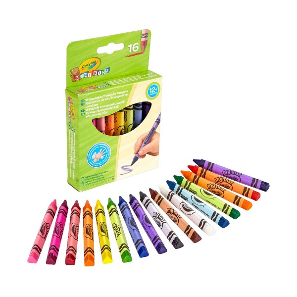 Mini Kids Crayola Набор треугольных восковых мелков для детей, 16 шт Crayola 256316.112