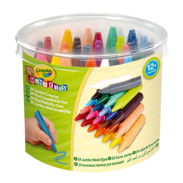 Mini Kids Crayola Набор больших восковых мелков для детей, 24 шт 256243.112