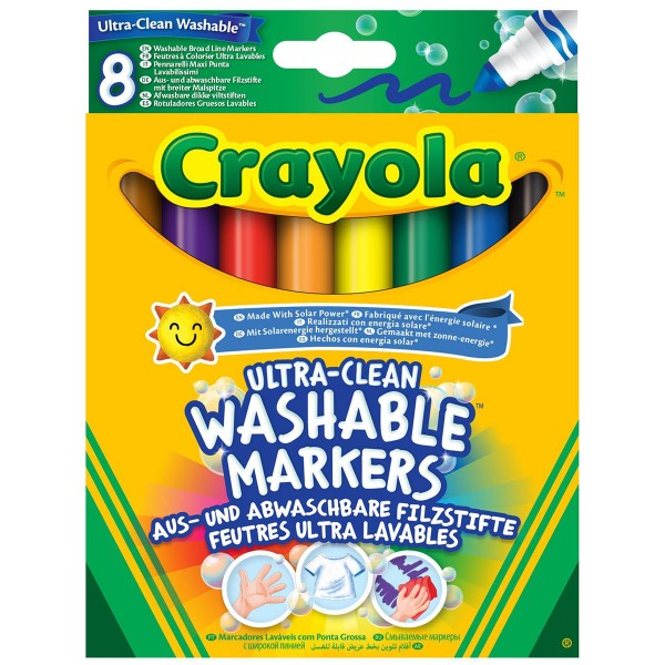 Набор фломастеров Crayola широкая линия (ultra-clean washable), 8 шт Crayola 256348.012