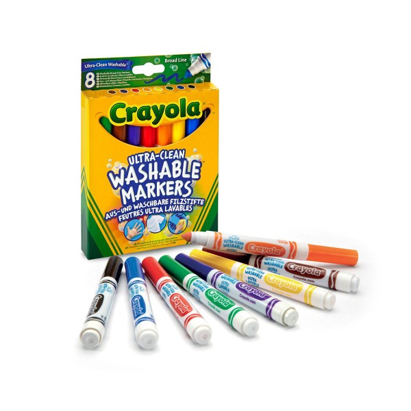 Набор фломастеров Crayola широкая линия (ultra-clean washable), 8 шт Crayola 256348.012