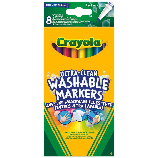 Набор фломастеров тонкая линия (ultra-clean washable), 8 шт Crayola 256351.012