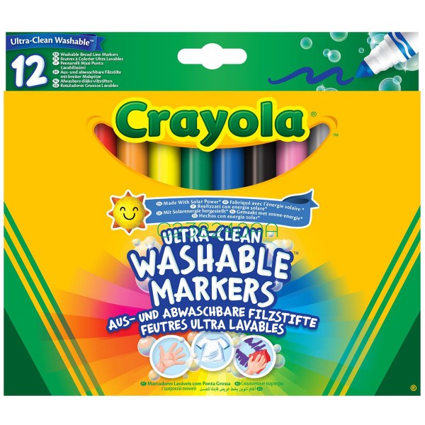 Набор фломастеров широкая линия, 12 шт Crayola 256349.012