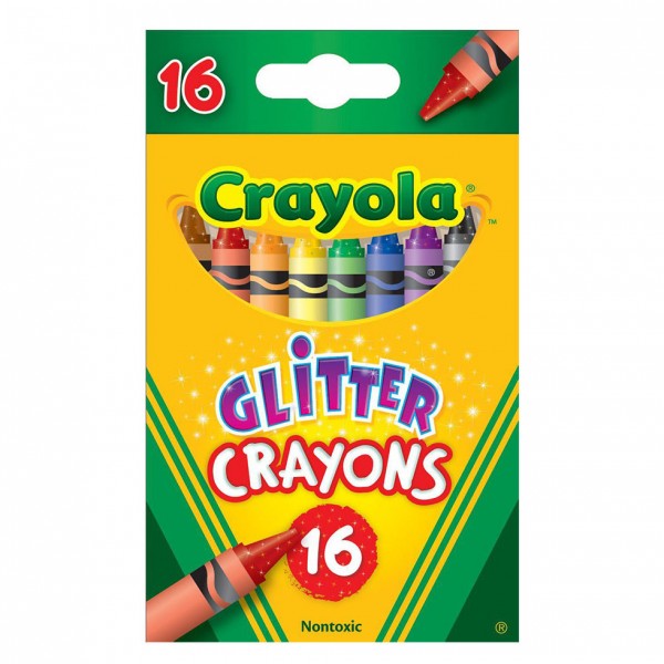 Набор восковых мелков с блестками, 16 шт Crayola 256318.024