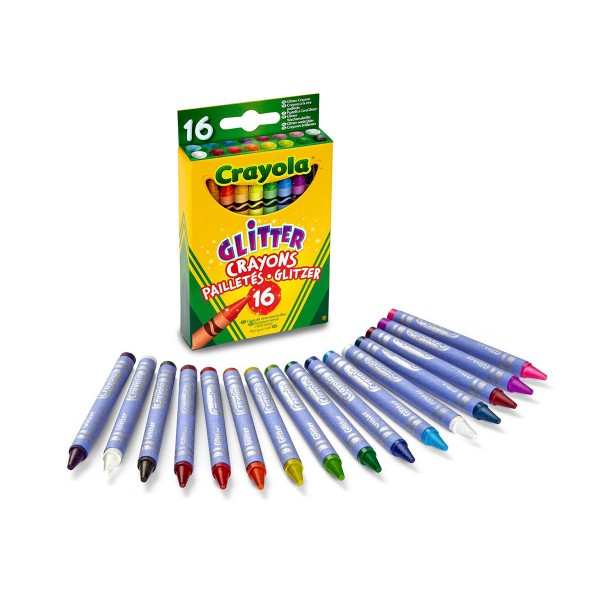 Набор восковых мелков с блестками, 16 шт Crayola 256318.024