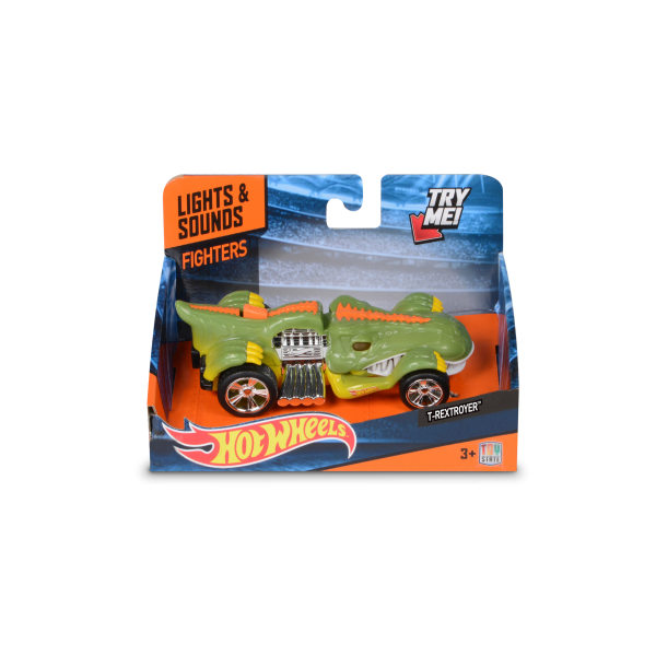 Хищник-мобиль Rextroyer 13 см, со светом и звуком серии Hot Wheels 90572