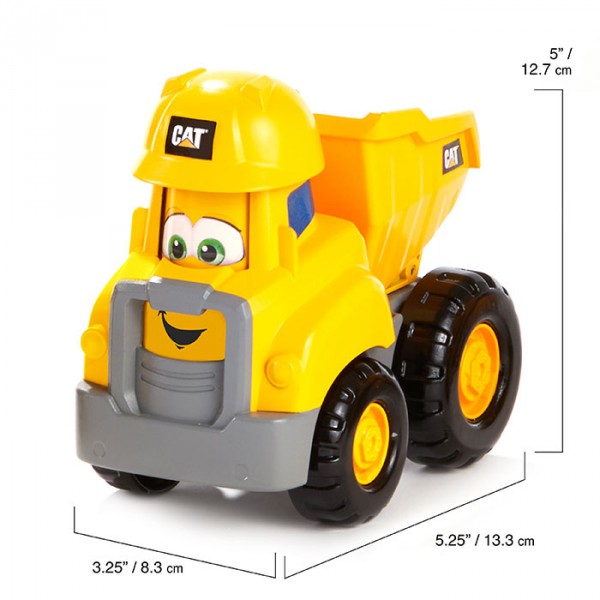 Самосвал CAT "Веселые строители", 14 см 82444