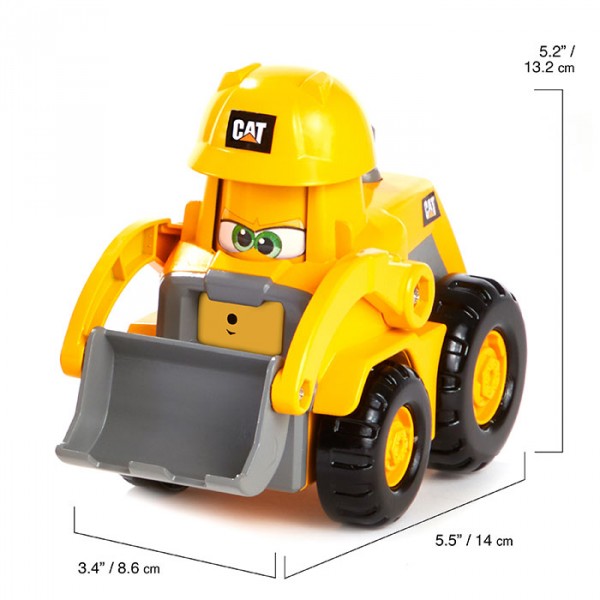 Погрузчик CAT "Веселые строители", 14 см 82445