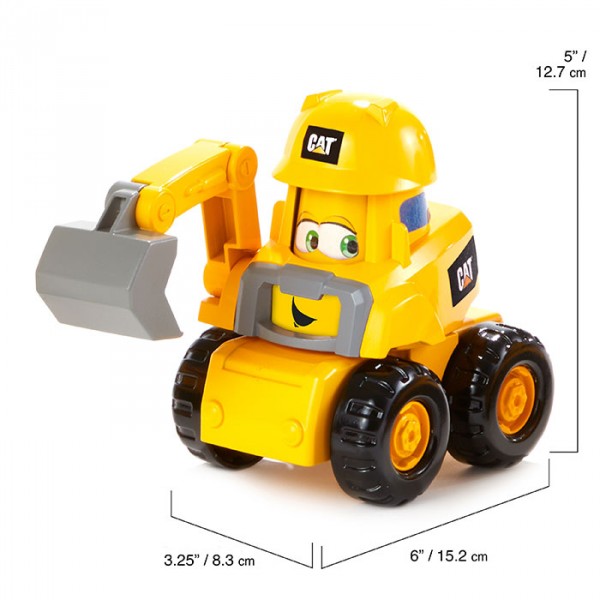 Экскаватор CAT "Веселые строители", 14 см 82446