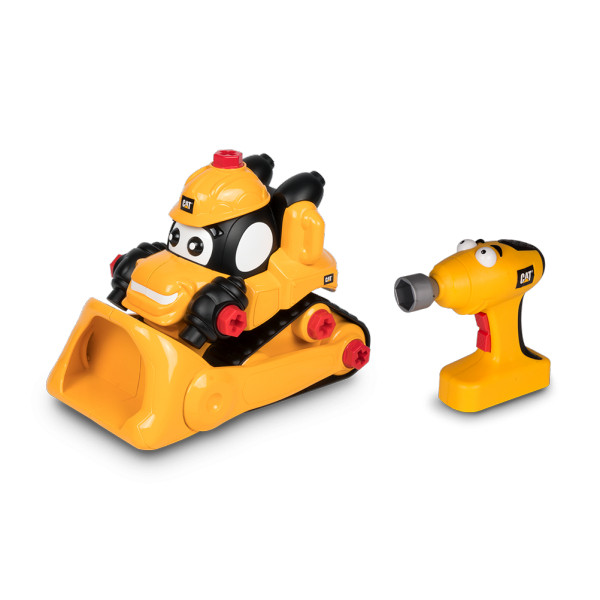 Игрушка-конструктор с отверткой Бульдозер Пит, 26 см 80463