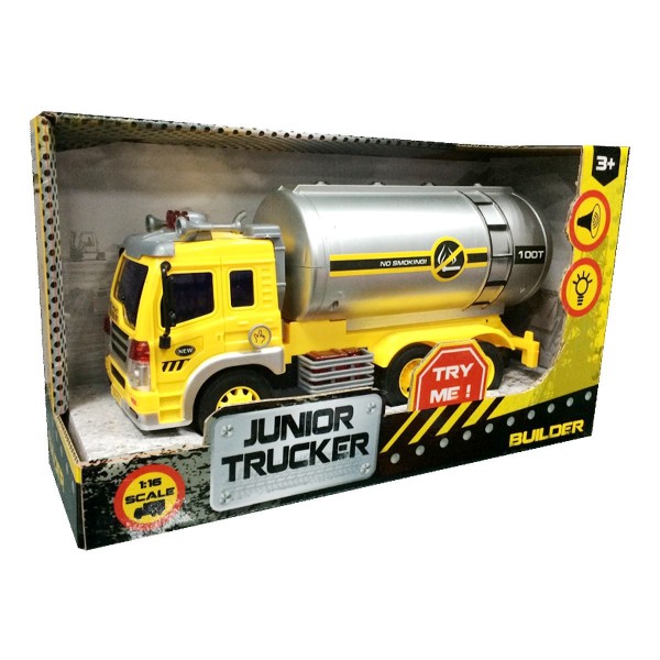 Машина "Junior trucker" Автоцистерна со светом и звуком, 28 см Dave Toy 33022