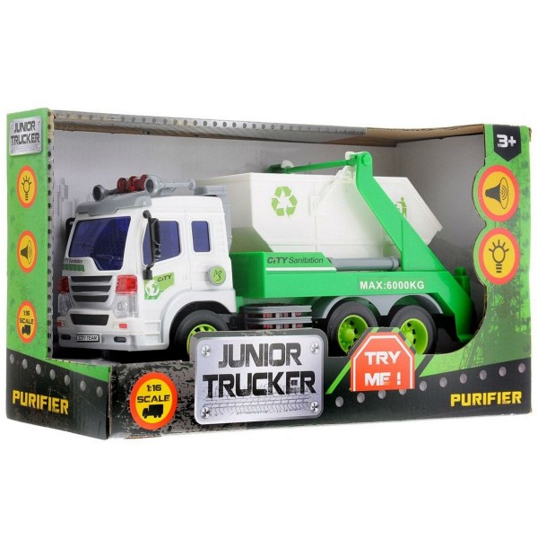 Строительный мусоровоз Dave Toy Junior trucker 28 см 33026