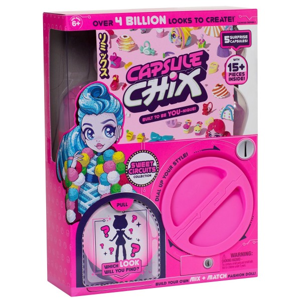 Игрушечный набор - сюрприз Moose Capsule Chix с куклой Sweet Circuits 59200