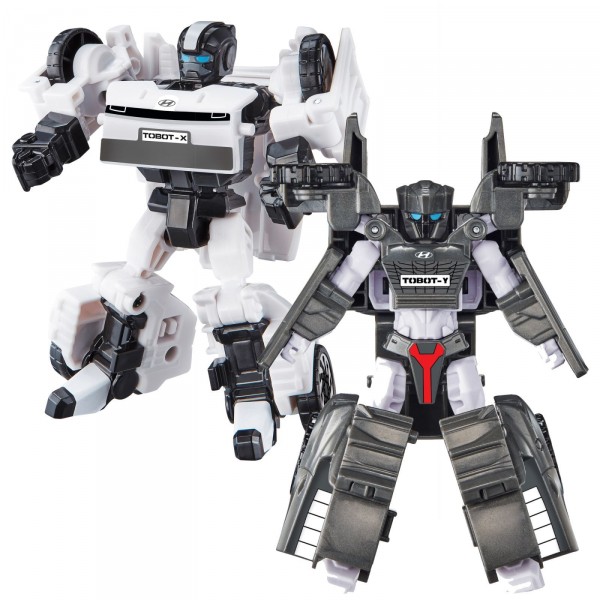 Робот-трансформер міні S5 ТОБОТ X білий + ТОБОТ Y сірий TOBOT Young Toys 301166