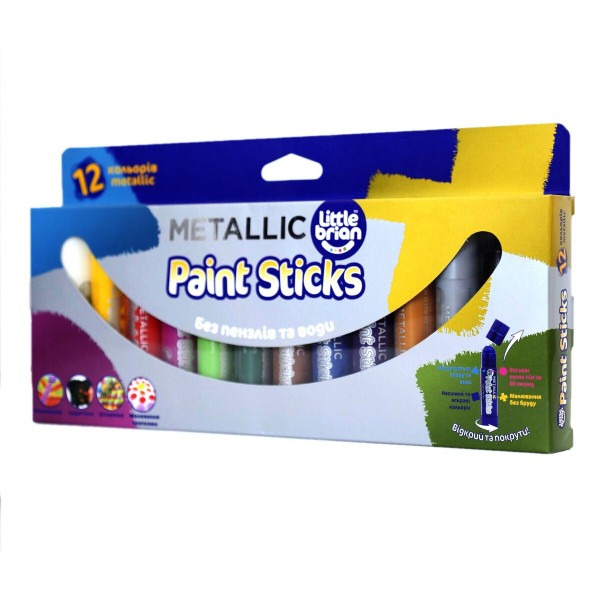 Краска-карандаш Paint Sticks metallic, 12 шт. в наборе LBPS10MA12