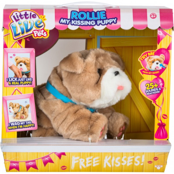 Интерактивная игрушка щенок Ролли Люблю целоваться Moose 28669