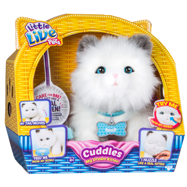 Интерактивная игрушка Moose Little Live Pets Мурлыкающий котенок 28330