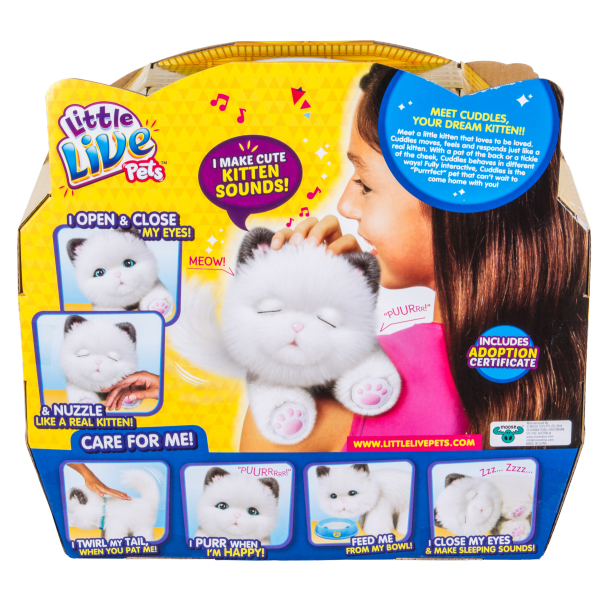 Интерактивная игрушка Moose Little Live Pets Мурлыкающий котенок 28330