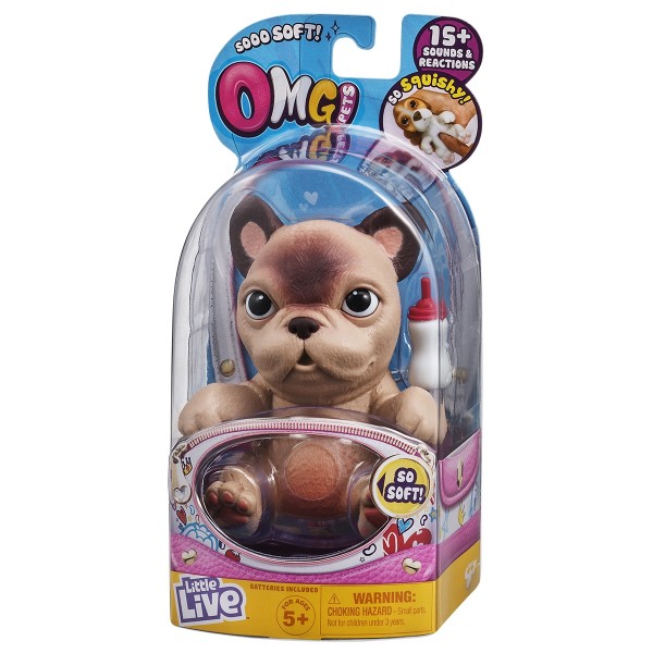 Интерактивная игрушка Moose Soft Hearts Новорожденный щенок Pierre 28917M