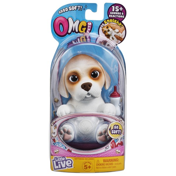 Интерактивная игрушка Moose Soft Hearts Новорожденный щенок Beega 28918