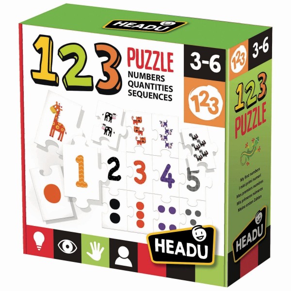 Развивающая игра-пазл HEADU "Веселая математика" IT21093