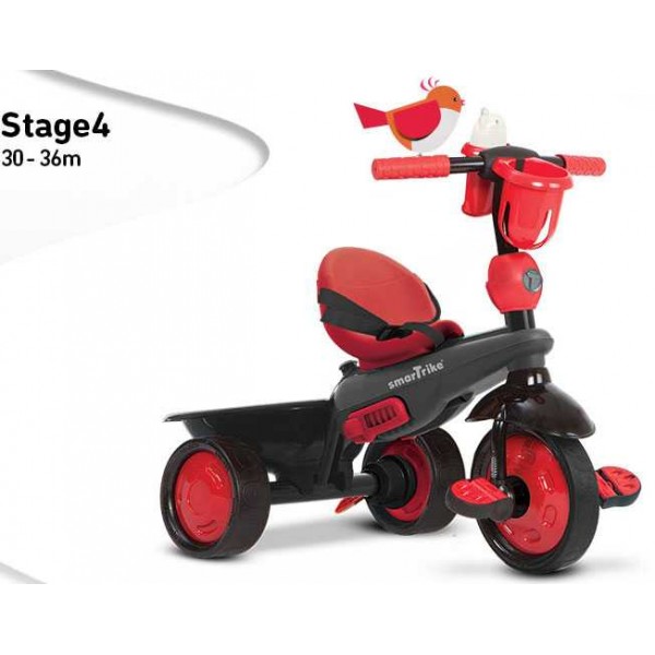 Велосипед Smart Trike Boutigue 4 в 1 чорно-червоний 8005202