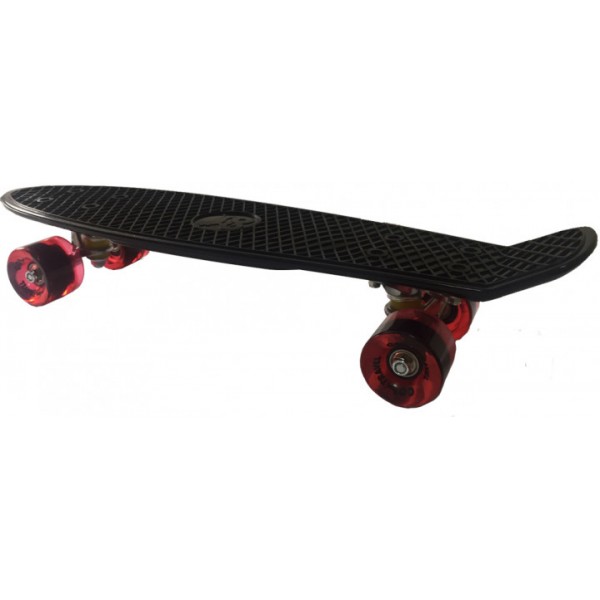 Скейт Penny board "GO Travel", черная, красные колеса 56 см LS-P2206BRT