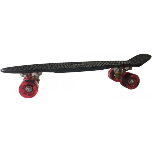 Скейт Penny board "GO Travel", черная, красные колеса 56 см LS-P2206BRT