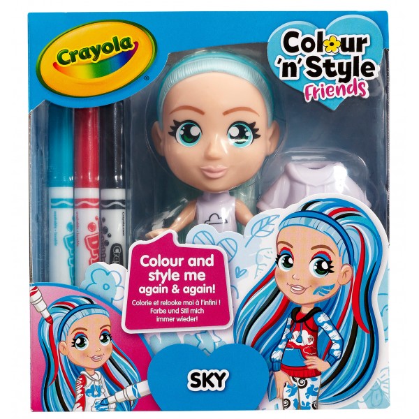 Colour n Style CRAYOLA Набор для творчества "Стильные девчонки" Скай 918938.005