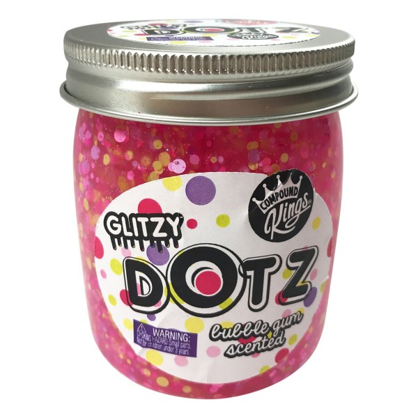 Лизун Compound Kings Slime Glitzy Dotz, аромат "Бабл Гам", 210 г 300146-7