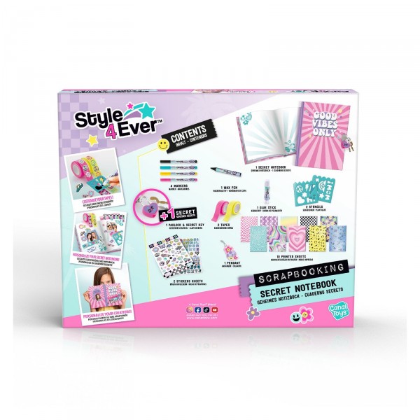 Набір DIY Style 4 Ever "Cкрапбукінг - Щоденник для таємниць" Canal Toys OFG298