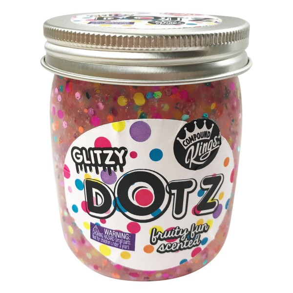Лизун Compound Kings Slime Glitzy Dotz, аромат "Фрукты", 210 г 300146-8