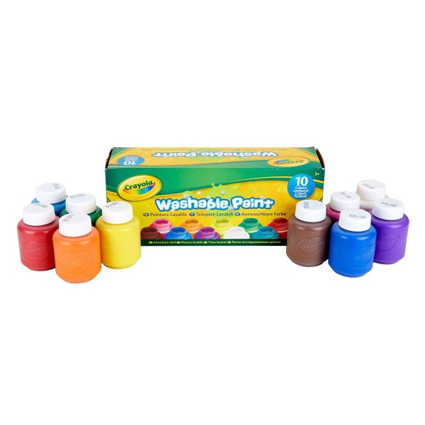 Набор красок Classicв баночках (washable), 10 шт Crayola 256324.006