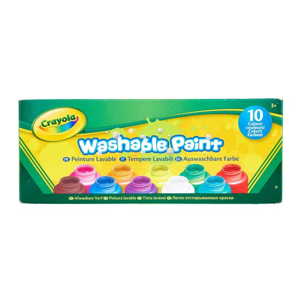 Набор красок Classicв баночках (washable), 10 шт Crayola 256324.006