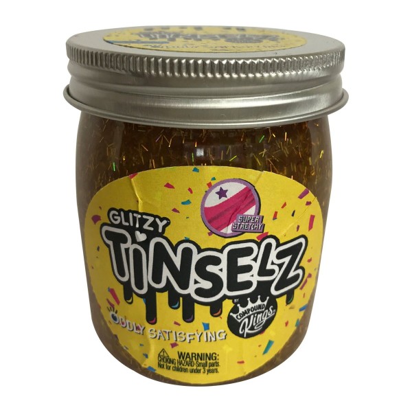 Лизун Compound Kings Slime Glitzy Tinselz, аромат "Ананас", 210 г 300189-1