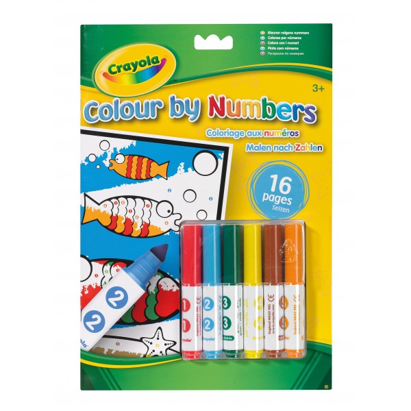 Раскраска по номерам Crayola с фломастерами 256251.012