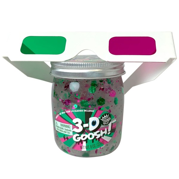 Лизун Compound Kings Slime 3-D Goosh с очками, розовый/зеленый, 226 г 300116-2