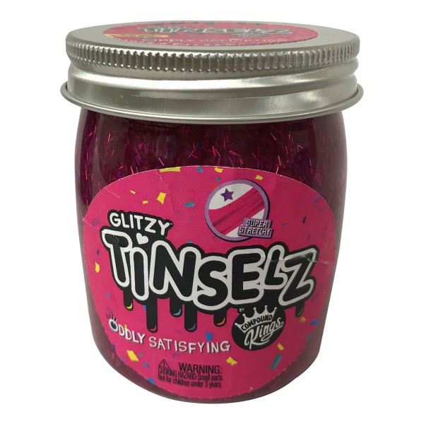 Лизун Compound Kings Slime Glitzy Tinselz, аромат "Клубника", 210 г 300189-4