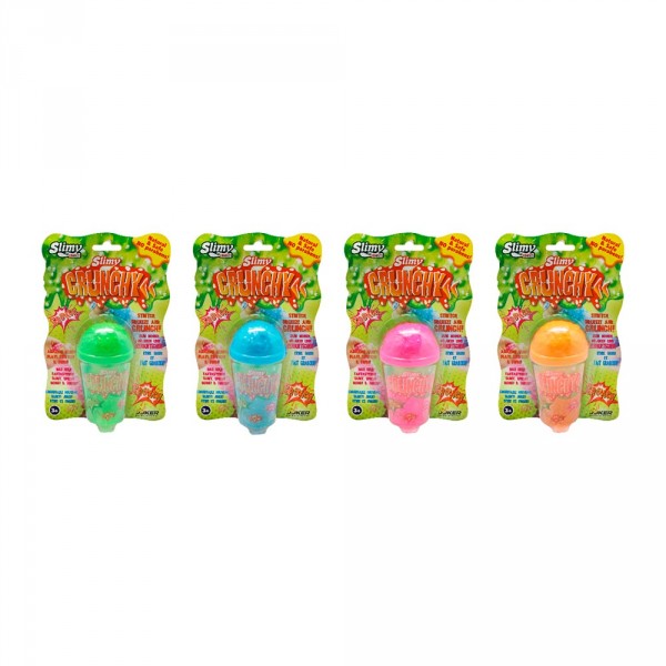 Лизун Joker Slimy - Crunchy, 122 g (г), 4 в ассорт. 33470