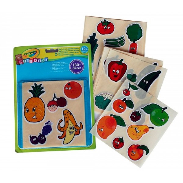 Mini Kids Набор стикеров "Овощи и фрукты" Crayola 256405.024