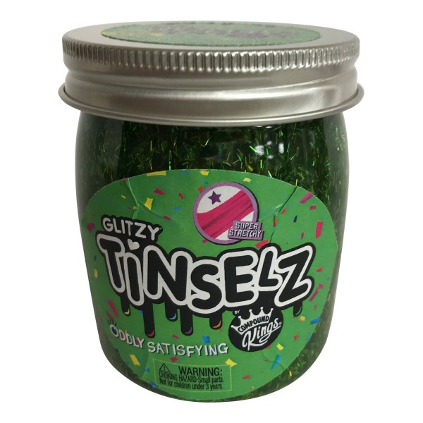 Лизун Compound Kings Slime Glitzy Tinselz, аромат "Зеленое яблоко", 210 г 300189-6