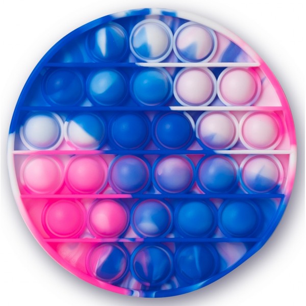 Игрушка-антистресс HGL Push Poppers Tie-Dye, круглый розово-синий SV21011/7