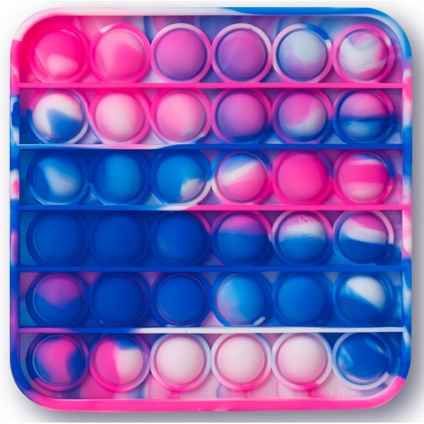 Игрушка-антистресс HGL Push Poppers Tie-Dye, квадратный розово-синий SV21011/8