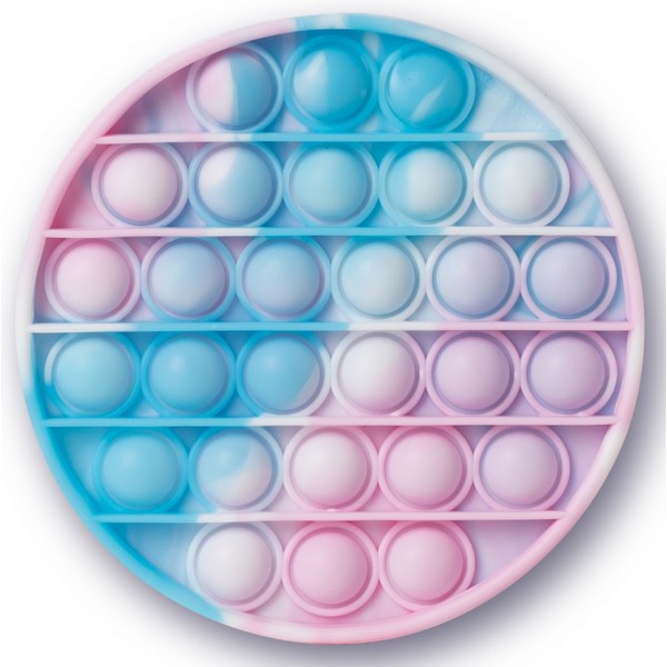Игрушка-антистресс HGL Push Poppers Tie-Dye, круглый розово-голубой SV21011/3