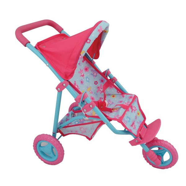 Коляска для куклы Dolls World трехколесная 8190