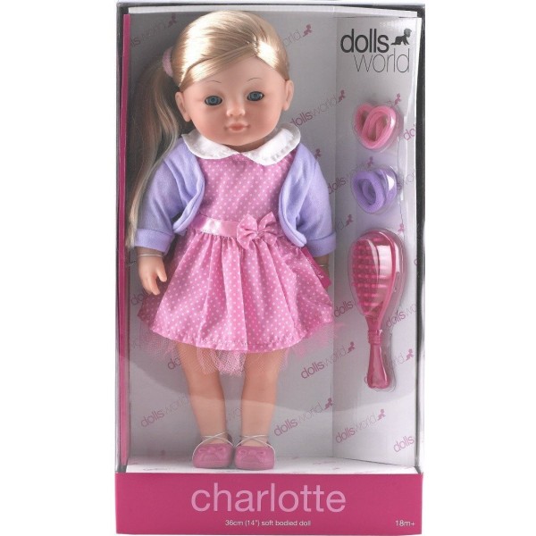 Кукла Шарлотта шатенка Dolls World , 36 см 8113