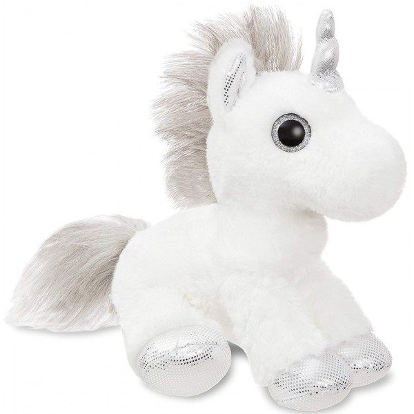 Единорог Silver сияющие глаза 30 см Aurora 161257D