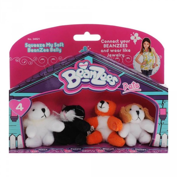 Игровой набор BeanZees з 4 играшки - Серия 2 34021