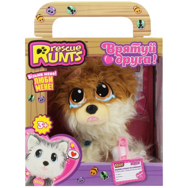Игрушечный набор Rescue Runts "Спаси друга" Померанський шпиц KidzDeligh S19012