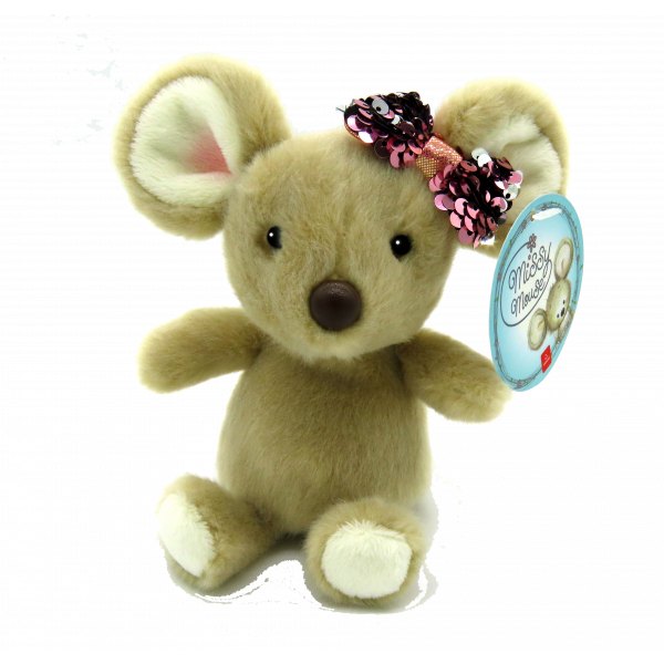 Мягкая игрушка Aurora Мышка девочка 17см 190063B